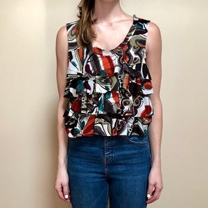 NY Collection | ruffle floral top